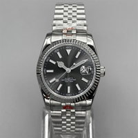 Montres automatiques de plongée pour hommes de marque de luxe résistantes à l'eau jusqu'à 100 m, en acier inoxydable 316L, montre de plongée mécanique