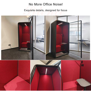 Cabina Telefónica Acústica Mini ZUM, Completamente Ensamblada, Fabricante <span class=keywords><strong>de</strong></span> <span class=keywords><strong>Cabinas</strong></span> <span class=keywords><strong>de</strong></span> Oficina, Personalizable, Insonorizada, Móvil, Privacidad en el Trabajo - Product Image 2
