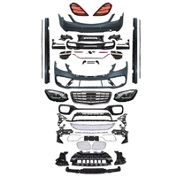 Kit de Carrocería Estilo S65 AMG, Parachoques Delantero y Difusor Trasero para Mercedes BENZ W222 2014-2022