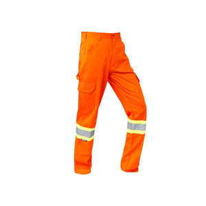 意識的なダブルレッグポケット、コントラスト生地、高視認性コットン ドリル、抗ピリング、CE認証、<span class=keywords><strong>3M</strong></span>反射テープ、UVプリント、ユニセックス - Product Image 6