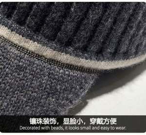 Nouvelle casquette de baseball en tricot de luxe, décontractée, en laine, pour le sport et les activités de plein air - Product Image 6