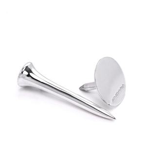 Accessoires de golf personnalisés en métal, tee de golf haut de gamme, écologiques, électroplaqués argent, porte-tee modèle HYT-32, taille personnalisable - Product Image 5