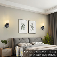 Lampe murale sans fil alimentée par batterie rechargeable, adaptée aux salons, aux têtes de lit de chambre à coucher, commande tactile et à distance