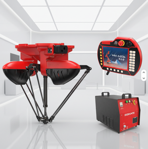 Nouveau bras robotisé industriel parallèle haute vitesse Spider Gipper BORUNTE <span class=keywords><strong>Delta</strong></span> BRTIRPL1003A, portée 1000 mm, charge 3 kg, assemblage et tri PLC - Product Image 1