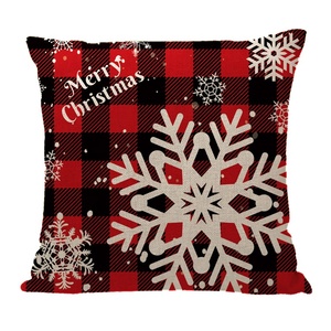 Throw <strong>Pillow</strong> Cases Covers for Couch Bed Sofa Christmas <strong>Snowflakes</strong> 18 X 18 Inches Christmas Red - Product Image 6