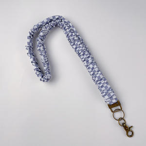 Vente en gros gros intestin élastique en polyester extensible chouchou téléphone lanière cou lanière pour clés lanière rétractable - Product Image 5
