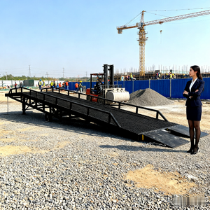 แท่นวางแบบไฮดรอลิกแบบแมนนวลสำหรับโหลดนิ่งแพลตฟอร์มแบบพกพาพร้อมกันชนฟรี - Product Image 4