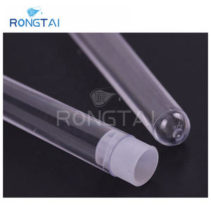 RONGTAI Lab Plastic Test <span class=keywords><strong>Tube</strong></span> Fabricadores 12*60mm Plastic Lab Test Tubes 75mm China Plastic Test Tubes Com Suporte - Product Image 2