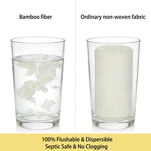 100% Bamboo Fiber Baby <strong>Wipes</strong> Flushable Toilet <strong>Wipes</strong> Biodegradable Pure Water Baby Wet <strong>Wipes</strong> With Flip Top Lid Plastic Free - Product Image 3