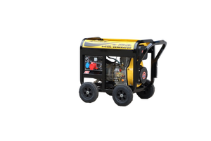 גנרטור דיזל שקט נייד עם 4 גלגלים מגומי 10 אינץ' 5 קילוואט 5.5 קילוואט 50/60 הרץ מונע על ידי JDP186FAE לחקלאות - Product Image 2