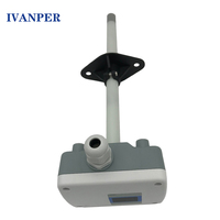 Capteur de vitesse du vent IVANPER OEM avec caractéristiques personnalisables transmetteur de débit d'air HVAC 4-20mA 0 - 10V