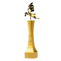Trophée et médaille créatifs en métal haut de gamme, modèle 3D personnalisé pour les événements de grande envergure et la décoration d'entreprise, fabriqué en Chine