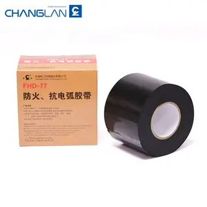 Factory Directly Fireproof Conductive Ribbon Line Shiny Single Sided Rubber Printed High Voltage Terminator Insulating Tape