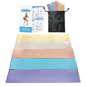 Bandes de résistance en latex antidérapantes Soft Yoga Pilates Stretching Home Workouts Skin Friendly Comfort <span class=keywords><strong>Resistance</strong></span> Bands - Product Image 3