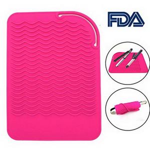 Tapis isolant thermique de style moderne pour fers à boucler, tapis de protection en silicone pour bureau avec surface anti-rayures - Product Image 3