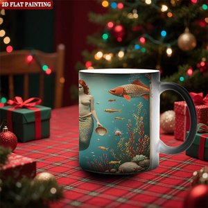 Blank Mug Frosted Black 11oz Heat Sensitive Customizable Gift <b>Cup</b> For <b>Personal</b> Design - Product Image 2