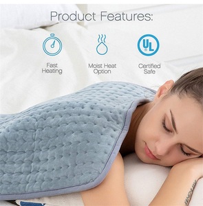 Couverture chauffante d'hiver électrique grise portable chaude avec coussin chauffant électrique à usage domestique - Product Image 5