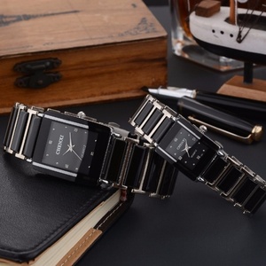 El fabricante OEM de relojes personalizados hace un reloj rectangular elegante con logotipo para los amantes - Product Image 3