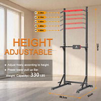 2026 Hyland Tour de musculation portable multi-barres réglable avec barre de traction robuste