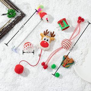 Nouveau jeu de jouets interactif pour chat de Noël Teaser Stick pour soulager l'ennui Pet Chew Toys - Product Image 6