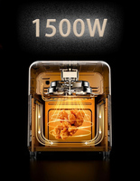 Four à Friture Sans Huile Multifonctionnel 10L avec Écran Tactile, Contrôle Intelligent de la Température, Économe en Énergie, Antiadhésif, Usage Domestique, Garantie 1 An