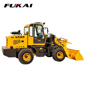 Chinas billiger Small Yard Loader Traktor Mini Loader 4x4 Rad 1ton 2 Tonnen 3ton Lader