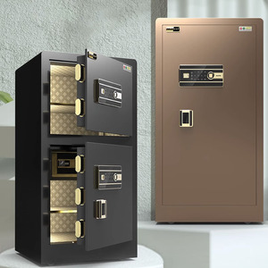 Large Steel Money Safe Deposit Box Home Hotel Office Fingerprint Hidden Double Door Safe Box For Money