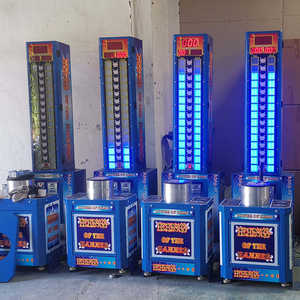 Juego de martillo alto Striker que funciona con monedas, prueba de fuerza y redención de boletos, máquina de Arcade, probador de lotería King Skill para niños - Product Image 3