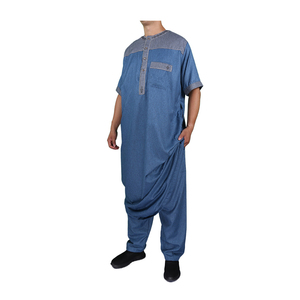 Nuovo musulmano manica corta stile marocco abbigliamento da <span class=keywords><strong>preda</strong></span> in cotone realizzato per uomo taglia 52-60 Qamis - Product Image 4