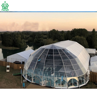 Tente Dôme Transparente Imperméable de Haute Qualité 30*30 pour Mariages, Fêtes et Salons Commerciaux, Idéale pour Événements de 300, 400, 500 Personnes