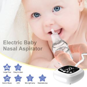 Aspirador Nasal Eléctrico de Silicona con Logotipo Personalizado, Limpiador de Nariz para Bebés con Luz Nocturna, Equipo para la Congestión Nasal - Product Image 3
