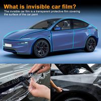 Film de protection de peinture transparent en TPU PPF pour carrosserie automobile, auto-réparant instantané, super hydrophobe, haute densité, personnalisable
