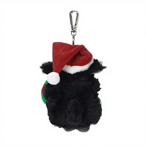 Coniglietti di Natale in Bianco e Nero, Ornamento Pendente in Peluche di Poliestere, Portachiavi Divertente e Carino, Regalo per Zaino 31cm-50cm - Product Image 5