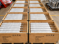Rouleau de guidage en alliage d'aluminium JC OEM pour équipement de découpe, de rembobinage et de conversion d'étiquettes