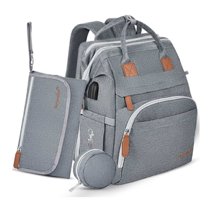 Muestra gratuita de bolsas de pañales personalizadas/de larga duración/ a la moda, bolsa de pañales con correa para cochecito de bebé de proveedor chino - Product Image 4