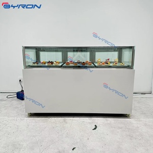 Vitrine Réfrigérée de Haute Qualité en Marbre pour Desserts et Gâteaux, à Refroidissement par Air, avec Congélateur Intégré - Product Image 2