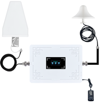Ensemble complet, nouveau amplificateur de signal mobile tri-bande 900/1800/2100 MHz, répéteur de signal réseau 3G 4G 5G avec antenne