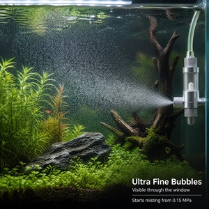 Diffuseur externe de CO2 pour aquarium, atomiseur de CO2 en alliage d'aluminium, diffuseur de brume de CO2 en ligne pour aquarium planté et aquarium à poissons - Product Image 5