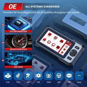 ANCEL FX6100 Ali, herramienta de diagnóstico de sistema completo con más de 15 funciones de reinicio, escáner de caja de cambios, escáner OBD2 gratuito de por vida para automóvil - Product Image 5
