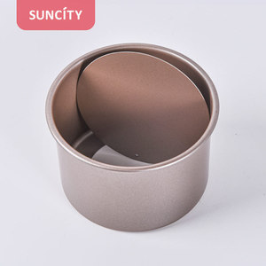 Suncity 4 Inch Chiffon Cake Mold Carbon Steel Non Stick Round Baking Mold For Cake Making - Product Image 1