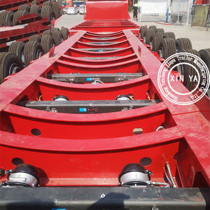 <span class=keywords><strong>Remorque</strong></span> modulaire hydraulique à plateau surbaissé pour pales d'éoliennes, 6 essieux, 24 roues, 60 tonnes - Product Image 3