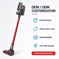 Aspirateur rechargeable avec protection double tension, affichage LED 5 segments, design léger de 2,77 kg pour usage résidentiel