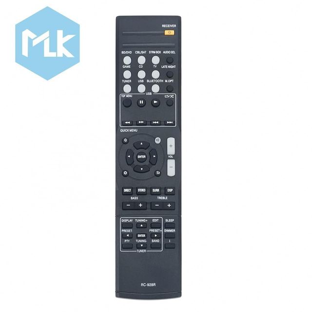 MLK RC-928R Remote Control Replacement Use for Onkyo AV Receiver HT-S3800 HT-S3900 TX-SR353