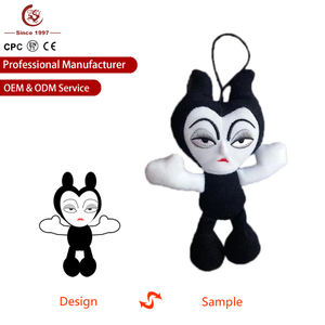 Chaveiro de Anime Personalizado em Pelúcia, Figura de Boneco de Algodão PP Super Macio, 10cm 15cm, Design Personalizável, Crie Seu Próprio Chaveiro de Desenho Animado - Product Image 2