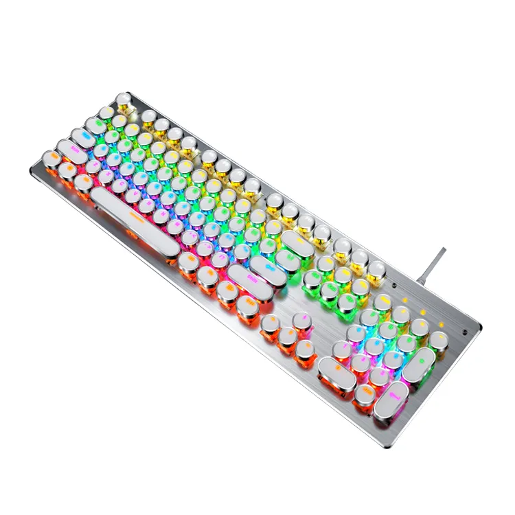 104 Keys Gaming Keyboard 9 LED Backlit Colour Usb Game Wired Led Backlit Mechanical keyboard