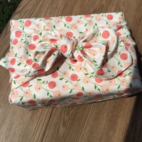 MM 70cm Tissu Furoshiki en Coton à Motifs Floraux Lapin pour Boîtes Bento, Cadeaux de Fête de Noël, Cadeaux de Fêtes, Style Japonais
