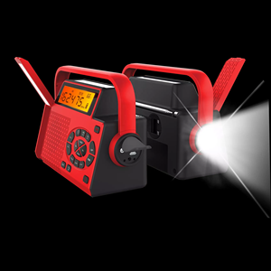 Lampe de poche LED solaire portable auto-alimentée 5000Mah Rechargeable AM FM NOAA <span class=keywords><strong>Dab</strong></span> Radio, batterie externe d'urgence, lecteur de cassettes - Product Image 6