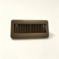 Unité de ventilation au sol 2*10 marron de haute qualité, design épuré, pour villa et gîte, avec système d'air frais central