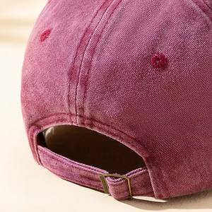 Gorra Deportiva Clásica Vintage Bordada Personalizada de 5 Paneles, Estilo Béisbol, Lavada, Ajustable, Transpirable, 100% Algodón, Venta al Por Mayor - Product Image 2