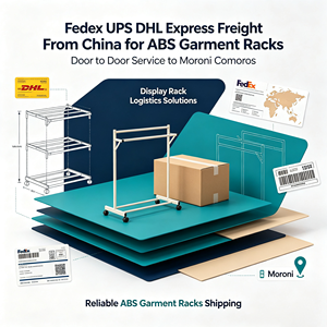 Envío Exprés FedEx UPS DHL desde China para Percheros de Ropa ABS, Servicio Puerta a Puerta a <span class=keywords><strong>Moroni</strong></span>, Comoras - Product Image 2